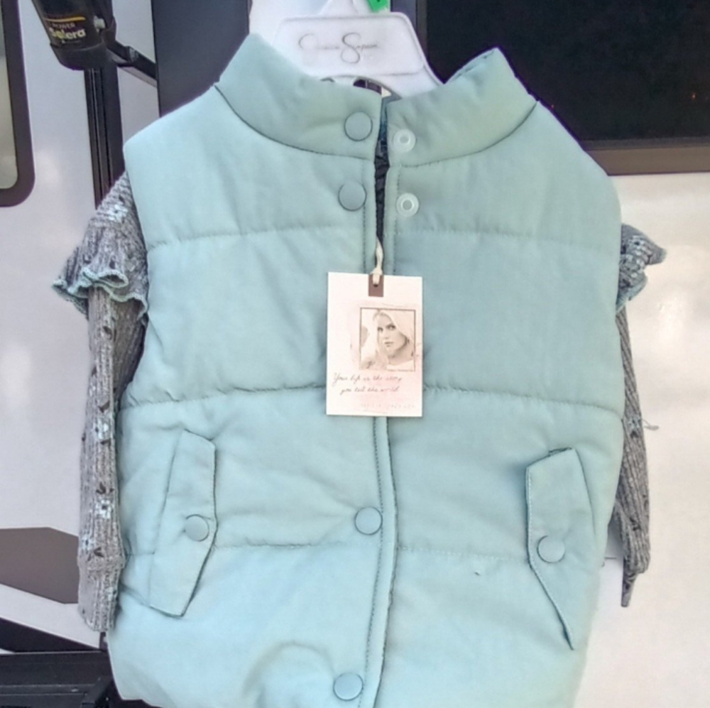 Girls Vest with Shirt and Pants size 18 mo